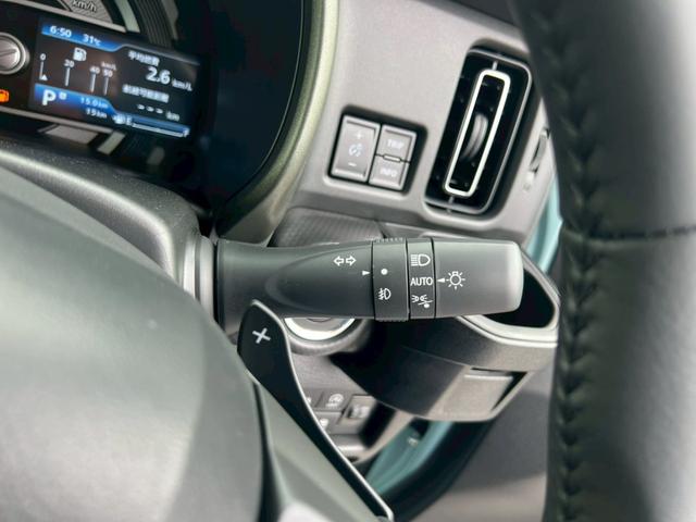 ハスラー タフワイルドターボ　禁煙車　スマートキー　レーダークルーズコントロール　レーンアシスト　衝突被害軽減システム　オートマチックハイビーム　シートヒーター　本革巻ステアリング　パドルシフト　１５インチ純正アルミホイール（5枚目）