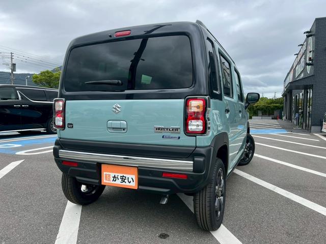 ハスラー タフワイルドターボ　禁煙車　スマートキー　レーダークルーズコントロール　レーンアシスト　衝突被害軽減システム　オートマチックハイビーム　シートヒーター　本革巻ステアリング　パドルシフト　１５インチ純正アルミホイール（33枚目）