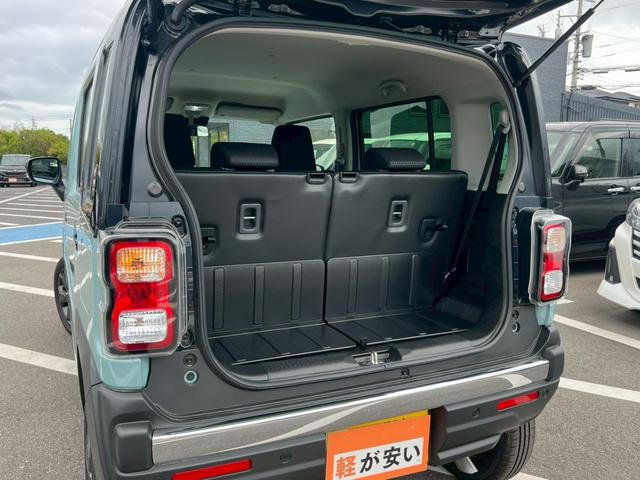 ハスラー タフワイルドターボ　禁煙車　スマートキー　レーダークルーズコントロール　レーンアシスト　衝突被害軽減システム　オートマチックハイビーム　シートヒーター　本革巻ステアリング　パドルシフト　１５インチ純正アルミホイール（40枚目）