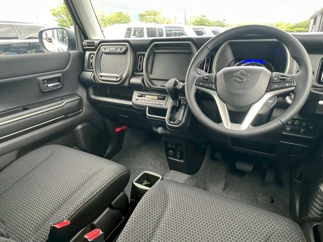 ハスラー タフワイルドターボ　禁煙車　スマートキー　レーダークルーズコントロール　レーンアシスト　衝突被害軽減システム　オートマチックハイビーム　シートヒーター　本革巻ステアリング　パドルシフト　１５インチ純正アルミホイール（51枚目）