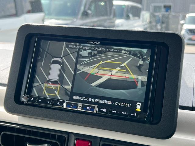 ムーヴキャンバス ストライプスＧターボ　全周囲カメラ　前後ドラレコ　ＥＴＣ　禁煙車　ワンオーナー　シートヒーター　ＬＥＤヘッドランプ　フロントフォグランプ　ベンチシート　フルフラットシート　両側電動スライドドア　ドアバイザー付　Ｄオーディオ（3枚目）
