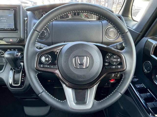 N-BOXカスタム G・Lターボホンダセンシング 禁煙車 両側電動スライドドア ETC フルセグナビ 障害物センサー レーダークルーズコントロール バックカメラ シートヒーター スマートキー 純正アルミ ベンチシート チップアップシート(12枚目)