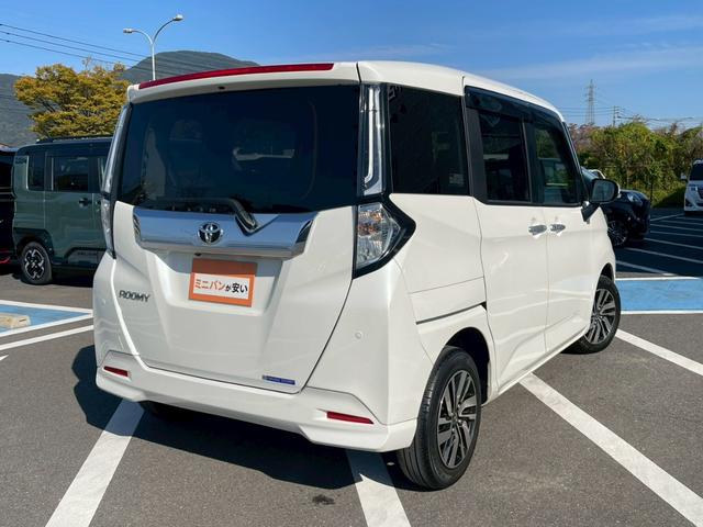 ルーミー カスタムＧ　禁煙　障害物センサー　ワンオーナー　両側電動スライドドア　バックカメラ　純正ナビ　フルセグＴＶ　ＥＴＣ　レーダークルーズコントロール　スマートキー　フラットシート　純正アルミホイール　ドアバイザー（46枚目）