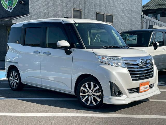 トール カスタムＧ　ターボ　ＳＡＩＩＩ　両側電動スライドドア　バックカメラ　レ－ダークルーズコントロール　衝突軽減ブレーキ　ＬＥＤヘッドランプ　オートハイビーム　禁煙車　純正１５インチアルミ　スマートキー　電動パーキングブレーキ（5枚目）