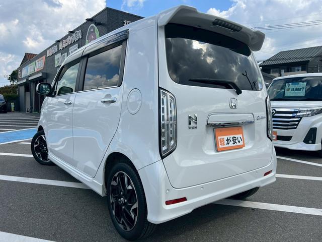 Ｎ－ＷＧＮカスタム Ｌ・ターボホンダセンシング　バックカメラ　純正ナビ　禁煙車　シートヒーター　レーダークルーズコントロール　障害物センサー　レーンアシスト　横滑り防止　スマートキー　フォグランプ　純正１５インチアルミホイール　定期点検記録簿（4枚目）