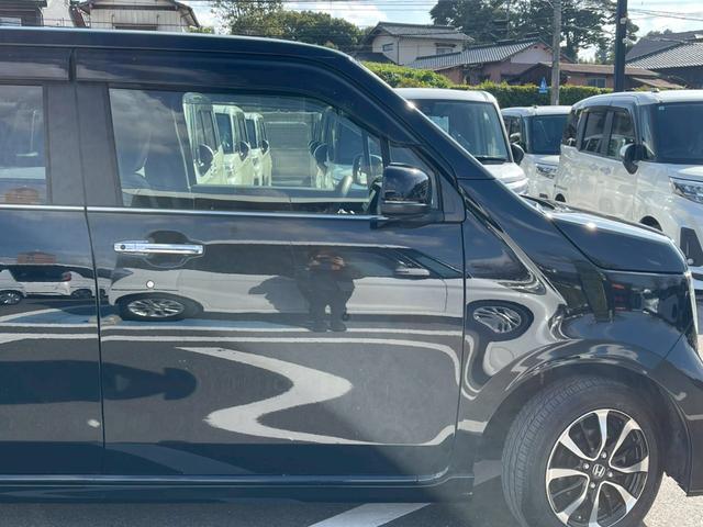 N-WGNカスタム Gホンダセンシング 禁煙車 アダプティブクルーズコントロール 障害物センサー フルフラットシート ベンチシート バイザー付 スマートキー LEDヘッドランプ 定期点検記録簿 盗難防止装置 純正アルミホイール14インチ(27枚目)
