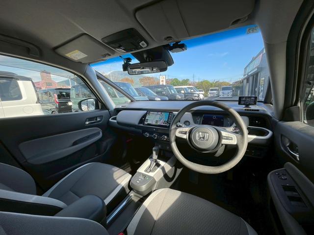 フィット e:HEVクロスター 障害物センサー 禁煙車 レーンアシスト レーダークルーズコントロール 前後ドラレコ ETC 9インチナビ スマートキー フラットシート LEDヘッドランプ 純正16インチアルミホイール バックカメラ(57枚目)