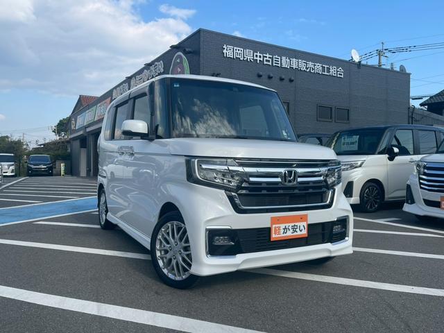 Ｎ－ＢＯＸカスタム Ｌターボ　両側電動スライドドア　アダプティブクルーズコントロール　バックカメラ　オートライト　シートヒーター　アルミホイール　チップアップシート　ＬＥＤヘッドライト　定期点検記録簿　禁煙車　フォグランプ（2枚目）