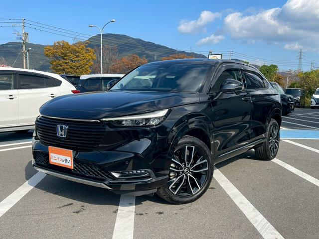 ヴェゼル ｅ：ＨＥＶ　Ｚ　禁煙車　ＢＳＭ　障害物センサー　全周囲カメラ　フルセグＴＶ　純正９インチナビ　シートヒーター　前後ドラレコ　ＥＴＣ　スマートキー　ハーフレザーシート　電動リアゲート　フロントフォグランプ　純正アルミ（28枚目）