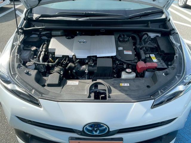 プリウス 　全周囲カメラ　ＥＴＣ　スマートキー　レーダークルーズコントロール　ワンセグＴＶ　Ｂｌｕｅｔｏｏｔｈ　パワステ　フラットシート　ＬＥＤヘッドランプ　フロントフォグランプ　純正１７インチアルミホイール（62枚目）