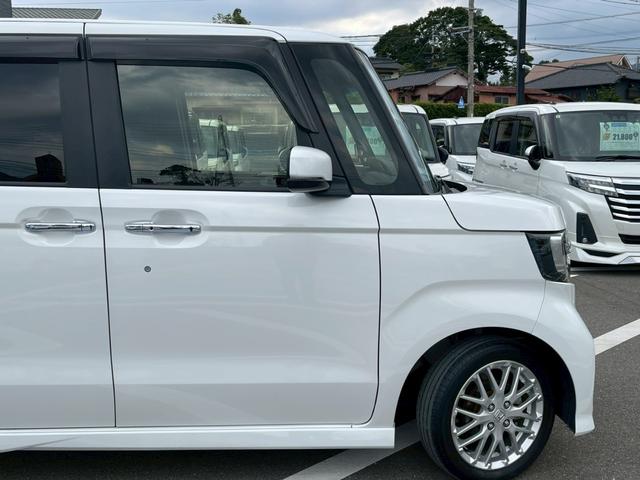 Ｎ－ＢＯＸカスタム Ｌターボ　禁煙　純正ナビ　両側パワースライド　レーダークルーズコントロール　バックカメラ　フルセグＴＶ　前後ドラレコ　ＥＴＣ　サンシェード　パドルシフト　スマートキー　フラットシート　純正アルミホイール（18枚目）