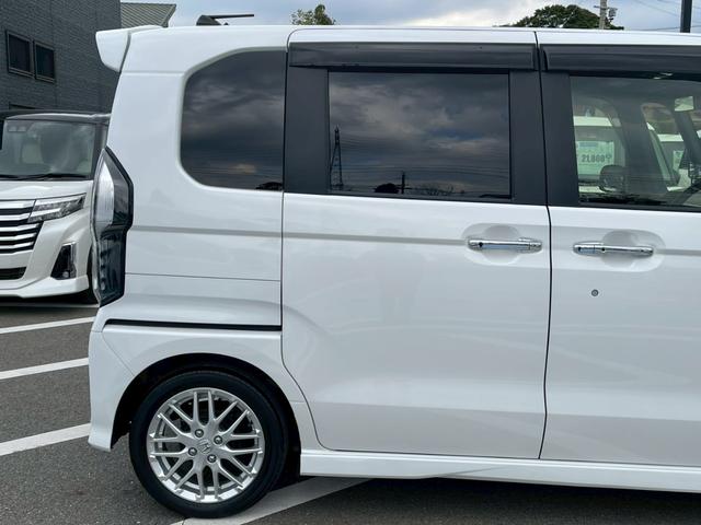 Ｎ－ＢＯＸカスタム Ｌターボ　禁煙　純正ナビ　両側パワースライド　レーダークルーズコントロール　バックカメラ　フルセグＴＶ　前後ドラレコ　ＥＴＣ　サンシェード　パドルシフト　スマートキー　フラットシート　純正アルミホイール（25枚目）