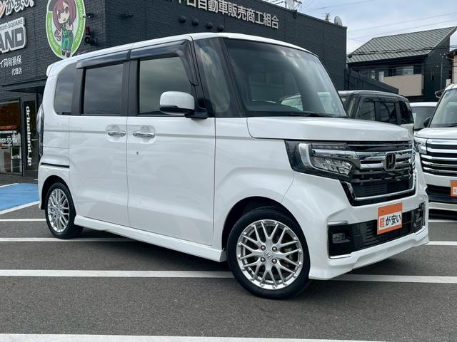 Ｎ－ＢＯＸカスタム Ｌターボ　禁煙　純正ナビ　両側パワースライド　レーダークルーズコントロール　バックカメラ　フルセグＴＶ　前後ドラレコ　ＥＴＣ　サンシェード　パドルシフト　スマートキー　フラットシート　純正アルミホイール（55枚目）