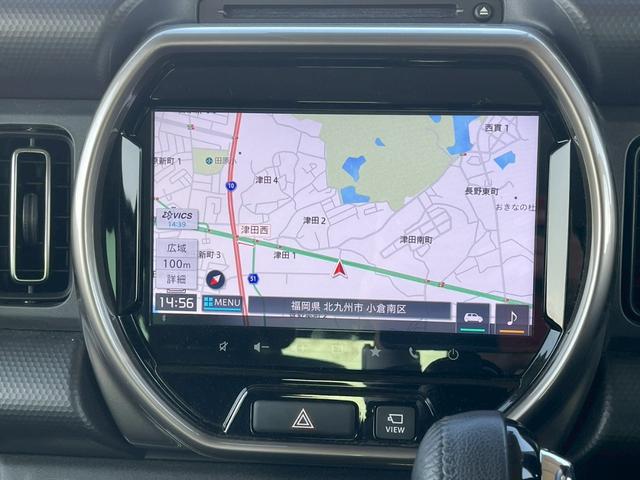 ハスラー JスタイルII 禁煙車 全周囲カメラ 障害物センサー レーダークルーズコントロール シートヒーター 純正ナビ フルセグTV ETC スマートキー フラットシート LEDヘッドランプ フロントフォグランプ 純正アルミ(4枚目)