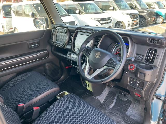 ハスラー JスタイルII 禁煙車 全周囲カメラ 障害物センサー レーダークルーズコントロール シートヒーター 純正ナビ フルセグTV ETC スマートキー フラットシート LEDヘッドランプ フロントフォグランプ 純正アルミ(9枚目)