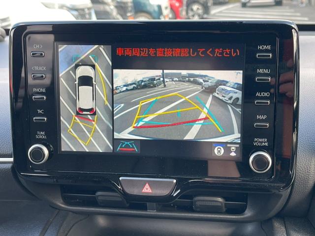 ヤリスクロス ハイブリッドＺ　禁煙車　全周囲カメラ　パワーシート　レーダークルーズコントロール　障害物センサー　シートヒーター　前後ドラレコ　ＥＴＣ　フルセグＴＶ　スマートキー　ハーフレザー　フラットシート　純正アルミホイール（4枚目）