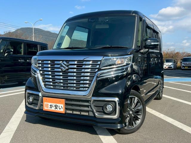 スペーシアカスタム ハイブリッドＸＳ　禁煙車　ワンオーナー　両側パワースライド　障害物センサー　全周囲カメラ　シートヒーター　ドラレコ　フルセグＴＶ　スマートキー　フルフラットシート　ベンチシート　助手席シートアンダーボックス　バイザー（8枚目）