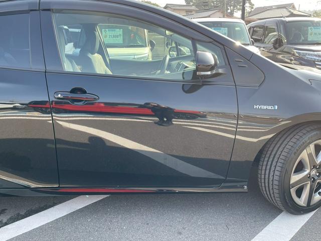プリウス Ｓツーリングセレクション　純正９インチナビ　禁煙車　バックカメラ　フルセグ　フロアマット　バイザー　電動格納ミラー　シートヒーター　ＬＥＤヘッドランプ　定期点検記録簿　スマートキー　オートクルーズコントロール（36枚目）