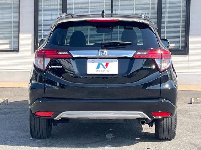 ヴェゼル ハイブリッドZ・ホンダセンシング 9インチナビ バックカメラ ホンダセンシング レーダークルーズ 禁煙車 ハーフレザーシート ドラレコ スマートキー LEDヘッド ルーフレール ETC オートライト 純正17インチアルミホイール(16枚目)