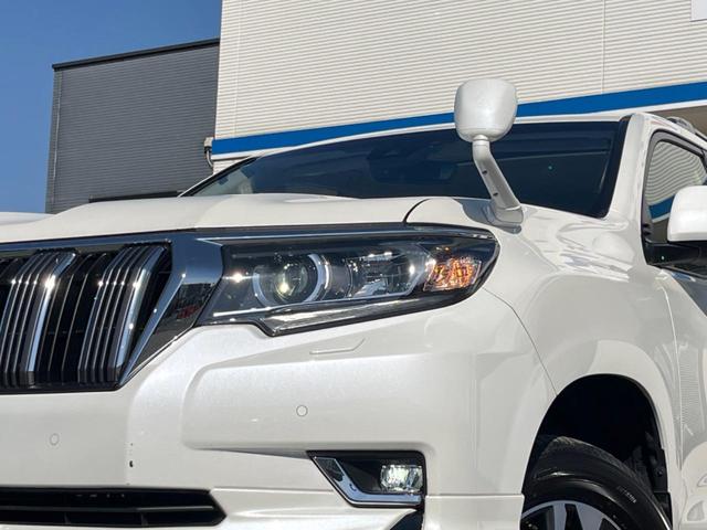 ランドクルーザープラド TX Lパッケージ 4WD 7人乗り サンルーフ モデリスタエアロ バックカメラ 純正9型ナビ セーフティセンス レーダークルーズ 禁煙車 レザーシート 快適温熱シート コーナーセンサー LEDヘッド ルーフレール(13枚目)