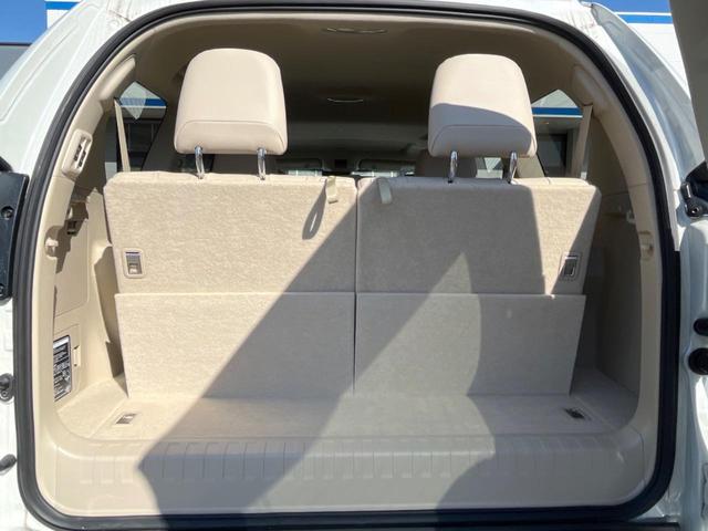 ランドクルーザープラド TX Lパッケージ 4WD 7人乗り サンルーフ モデリスタエアロ バックカメラ 純正9型ナビ セーフティセンス レーダークルーズ 禁煙車 レザーシート 快適温熱シート コーナーセンサー LEDヘッド ルーフレール(44枚目)