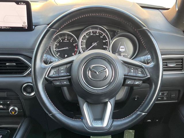 CX-8 25S ブラックトーンエディション 全周囲カメラ 衝突被害軽減システム レーダークルーズ 禁煙車 電動リアゲート ハーフレザーシート コーナーセンサー スマートキー LEDヘッド ルーフレール ETC 純正19インチアルミ(12枚目)