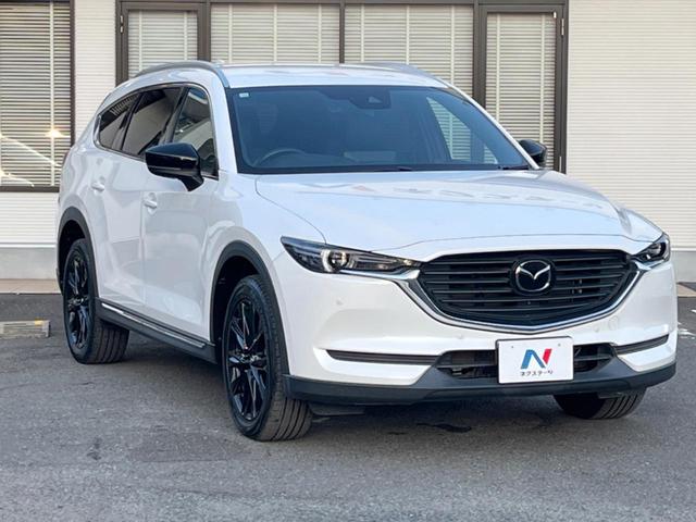 CX-8 25S ブラックトーンエディション 全周囲カメラ 衝突被害軽減システム レーダークルーズ 禁煙車 電動リアゲート ハーフレザーシート コーナーセンサー スマートキー LEDヘッド ルーフレール ETC 純正19インチアルミ(17枚目)