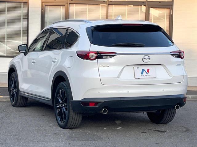 CX-8 25S ブラックトーンエディション 全周囲カメラ 衝突被害軽減システム レーダークルーズ 禁煙車 電動リアゲート ハーフレザーシート コーナーセンサー スマートキー LEDヘッド ルーフレール ETC 純正19インチアルミ(52枚目)