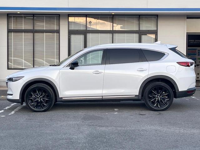 CX-8 25S ブラックトーンエディション 全周囲カメラ 衝突被害軽減システム レーダークルーズ 禁煙車 電動リアゲート ハーフレザーシート コーナーセンサー スマートキー LEDヘッド ルーフレール ETC 純正19インチアルミ(55枚目)