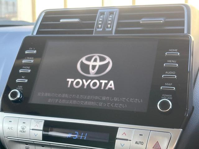 ランドクルーザープラド TX Lパッケージ・ブラックエディション 純正9型ナビ 全周囲カメラ セーフティセンス レーダークルーズ 禁煙車 黒革シート シートベンチレーション パワーシート ドラレコ コーナーセンサー スマートキー LEDヘッド ETC2.0(4枚目)