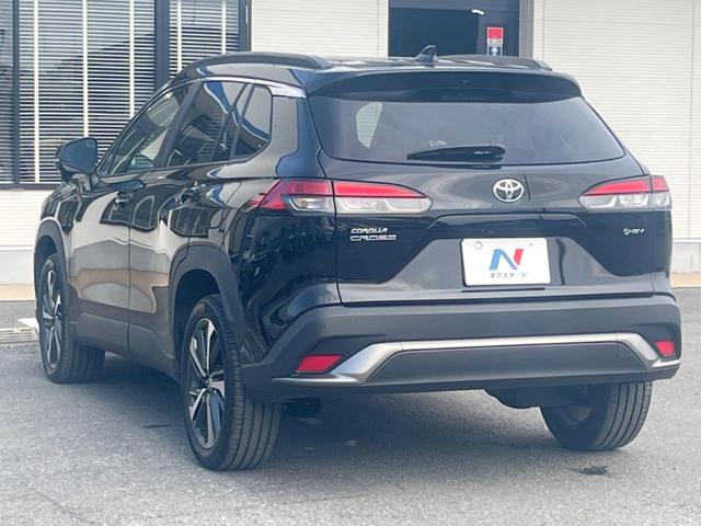 カローラクロス ハイブリッド　Ｚ　バックカメラ　衝突被害軽減システム　レーダークルーズ　禁煙車　電動リアゲート　ハーフレザーシート　パワーシート　コーナーセンサー　スマートキー　ＬＥＤヘッド　ルーフレール　ビルトインＥＴＣ（53枚目）