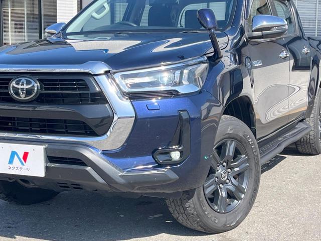 ハイラックス Ｚ　後期　ＳＤナビ　バックカメラ　プリクラッシュセーフティシステム　レーダークルーズ　禁煙車　コーナーセンサー　ドラレコ　スマートキー　ＬＥＤヘッド　ＥＴＣ　車線逸脱気泡　純正１７インチアルミ（13枚目）