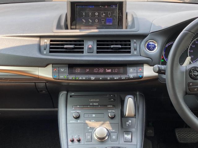 ＣＴ ＣＴ２００ｈ　バージョンＣ　後期モデル　ワンオーナー　純正ＳＤナビ　地デジ（ＴＶキット付き）　Ｂｌｕｅｔｏｏｔｈ　バックモニター　ドラレコ　革シート　革巻きハンドル　クルーズコントロール　前席パワーシート　Ｄ席シートメモリー（9枚目）