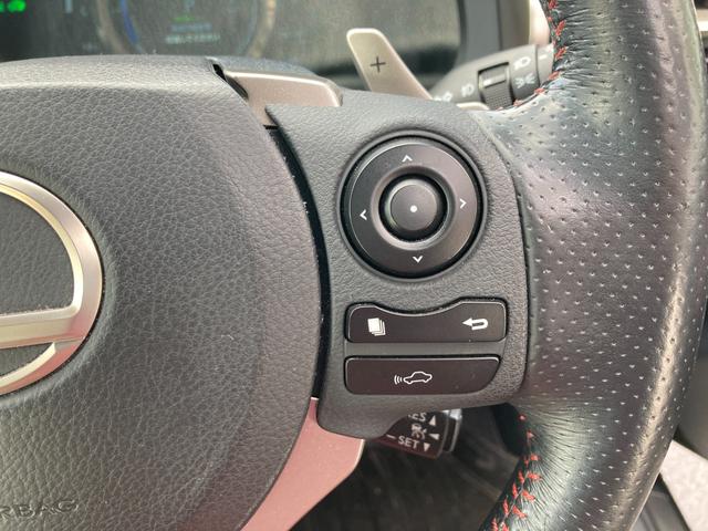 IS IS300h Fスポーツ 赤革シート 純正ナビ 地デジ Bluetooth バックモニター ドラレコ ブラインドスポットモニター 革巻きハンドル レーダークルーズコントロール 運転席シートメモリー 前席パワーシート(15枚目)