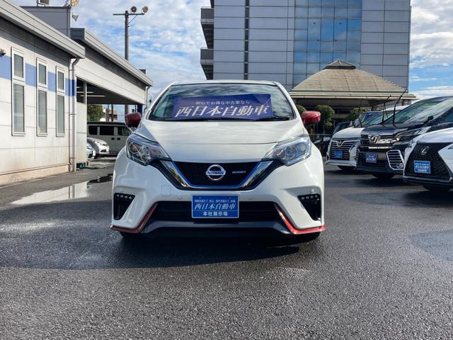 ノート e-パワーニスモ ワンオーナー エマージェンシーブレーキ 車線逸脱警報 カロッツェリアSDナビ 地デジ Bluetooth アラウンドビューモニター デジタルインナーミラー ドラレコ LED ETC 純正16AW(3枚目)