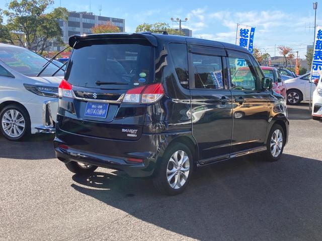 ソリオバンディット ＤＪＥ　アルパインフリップダウンモニター　レザー調シートカバー　革巻きハンドル　クルーズコントロール　両側パワースライド　バックモニター　ＥＴＣ　純正１５ＡＷ（2枚目）