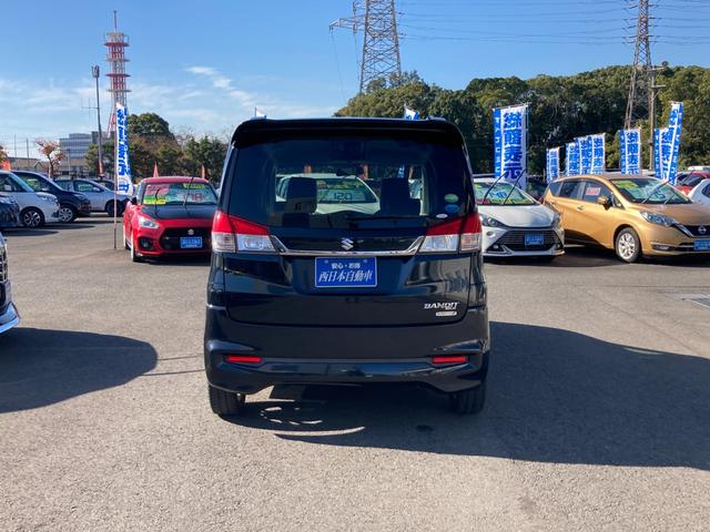 ソリオバンディット ＤＪＥ　アルパインフリップダウンモニター　レザー調シートカバー　革巻きハンドル　クルーズコントロール　両側パワースライド　バックモニター　ＥＴＣ　純正１５ＡＷ（5枚目）