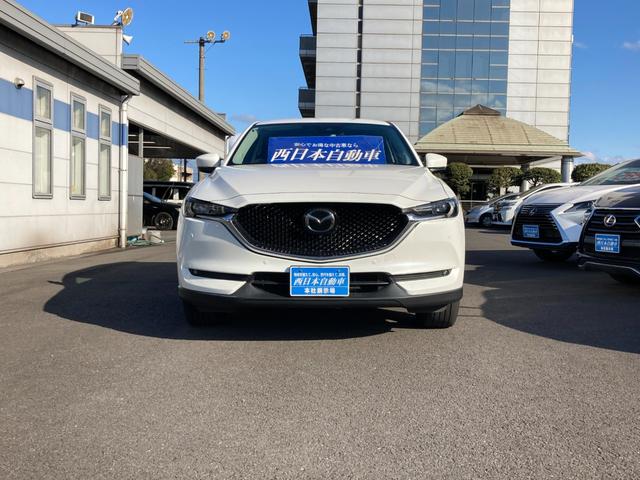 CX-5 XD Lパッケージ ディーゼルターボ車 スマートシティブレーキサポート ブラインドスポットモニター 標識検知 地デジ Bluetooth 360°モニター 前後ドラレコ ステアリングヒーター 黒革シート パワートランク(4枚目)