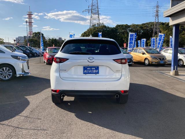 CX-5 XD Lパッケージ ディーゼルターボ車 スマートシティブレーキサポート ブラインドスポットモニター 標識検知 地デジ Bluetooth 360°モニター 前後ドラレコ ステアリングヒーター 黒革シート パワートランク(5枚目)