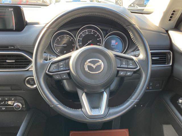 CX-5 XD Lパッケージ ディーゼルターボ車 スマートシティブレーキサポート ブラインドスポットモニター 標識検知 地デジ Bluetooth 360°モニター 前後ドラレコ ステアリングヒーター 黒革シート パワートランク(19枚目)