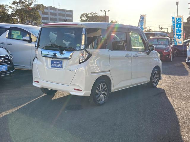 トール カスタムG SAIII スマートアシスト 先行車発進お知らせ クラリオンナビ Bluetooth バックモニター 両側パワースライド コーナーセンサー 革巻きハンドル クルーズコントロール LEDデイライト オートハイビーム(2枚目)
