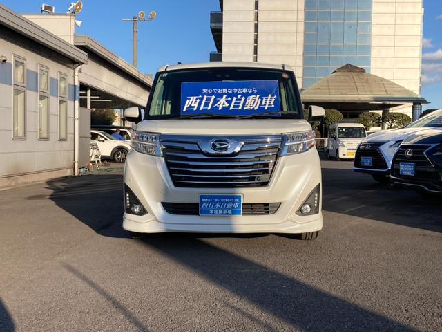 トール カスタムG SAIII スマートアシスト 先行車発進お知らせ クラリオンナビ Bluetooth バックモニター 両側パワースライド コーナーセンサー 革巻きハンドル クルーズコントロール LEDデイライト オートハイビーム(4枚目)