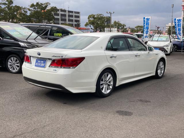 クラウンハイブリッド アスリートＳ　純正ＨＤＤナビ　地デジ　Ｂｌｕｅｔｏｏｔｈ　バックモニター　デジタルインナーミラー型ドラレコ　前席シートヒーター　前席パワーシート　レーダークルーズコントロール　ステアリングヒーター　ＥＴＣ（2枚目）