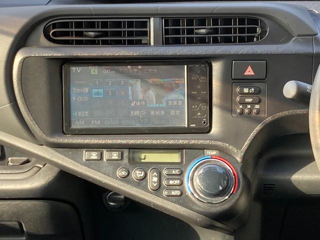 アクア Ｌ　純正ＨＤＤナビ　地デジ　バックモニター　ヘッドライトレベライザー　キーレス　ＥＴＣ　社外１５ＡＷ（9枚目）