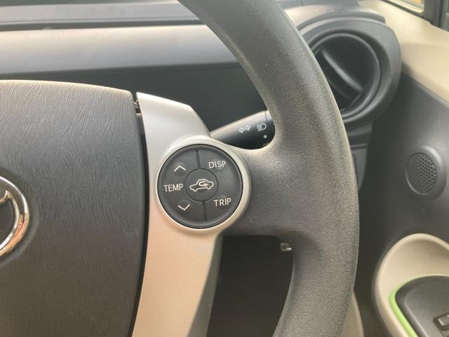 アクア S 純正SDナビ・地デジ・Bluetooth・バックモニター・プッシュスタート・ヘッドライトレベライザー・ETC(13枚目)