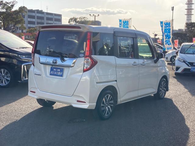 ルーミー カスタムＧ　ドラレコ　両側パワースライド　革巻きハンドル　クルーズコントロール　アイドリングストップ　ロールサンシェード　ＬＥＤ　ＥＴＣ　純正１４ＡＷ（2枚目）