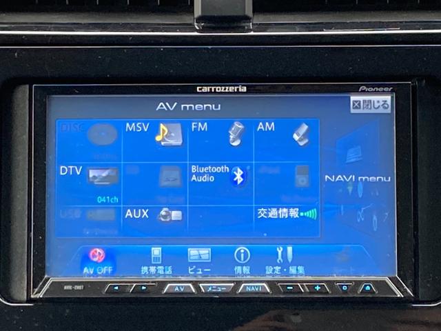 プリウス Ｓ　カロッツェリアＳＤナビ　地デジ　Ｂｌｕｅｔｏｏｔｈ　バックモニター　ドラレコ　革巻きハンドル　エアロパーツ　ＥＴＣ　ＬＯＸＲＮＹ１９ＡＷ（10枚目）
