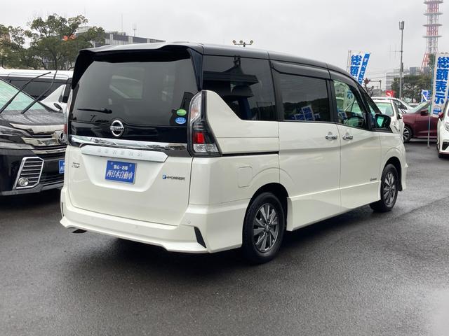 セレナ ｅ－パワー　ハイウェイスターＶ　フリップダウンモニター　７人乗り　プロパイロット　エマージェンシーブレーキ　標識認識機能　純正９インチＳＤナビ　地デジ　Ｂｌｕｅｔｏｏｔｈ　ＨＤＭＩ　ドラレコ　デジタルインナーミラー　レーダークルーズ（2枚目）