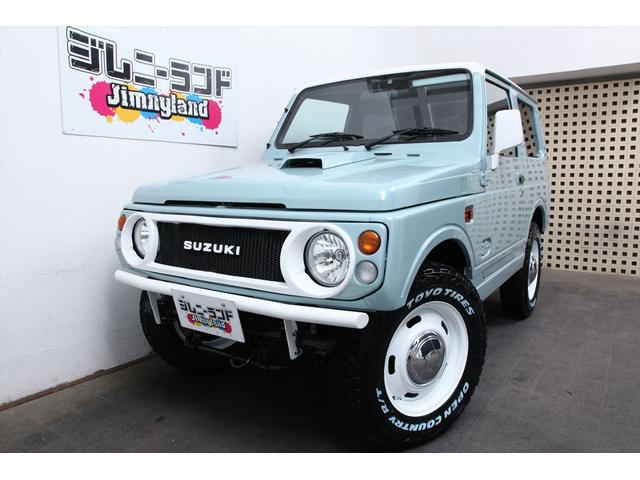 スズキ ジムニー その他 ワイルドウインド 全国納車ｏｋ エンジンｏｈ渡し ｍｉｎｉ純正色 アイスブルー ホワイト ルーフツートンｖｅｒ 内装トリム アイスブルー クリーム マットブラック仕上げ オートマの中古車在庫詳細 ジムニー専門店 ジムニーランド 中古車