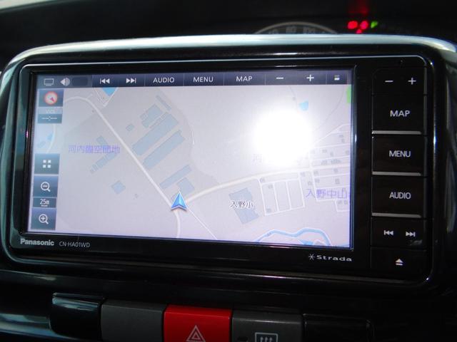 タント カスタムＸ　左側電動スライドドア　ＳＤナビ　フルセグ　ＤＶＤ再生　Ｂｌｕｅｔｏｏｔｈ　バックカメラ　ＨＩＤライト　スマートキー　ＥＴＣ車載器　アルミホイール（9枚目）